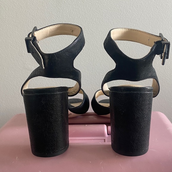 NEW JESSICA SIMPSON BLACK HEELS ANKLE STRAP CLASSIC BLOCK HEEL SZ 5.5 - Picture 5 of 8